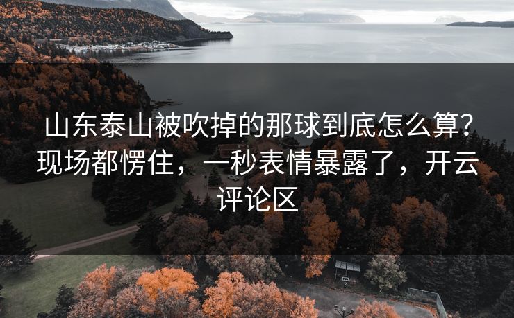 山东泰山被吹掉的那球到底怎么算？现场都愣住，一秒表情暴露了，开云评论区