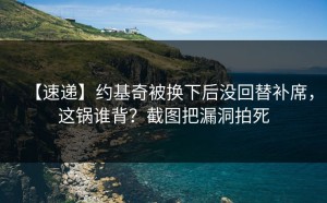 【速递】约基奇被换下后没回替补席，这锅谁背？截图把漏洞拍死