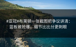 #亚冠#布莱顿一张截图把争议讲清：篮板被抢爆，细节比比分更刺眼