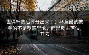 世俱杯赛后评分出来了：马竞最该被夸的不是罗德里戈，而是反击落位，开云